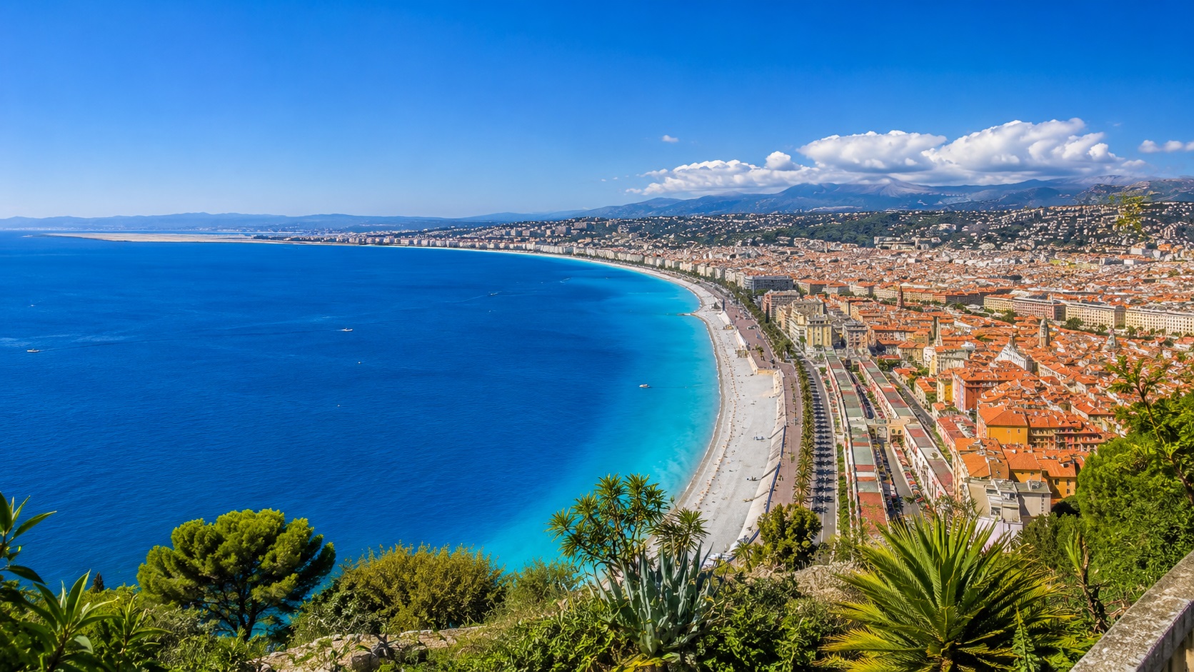 Panorama HD de la baie des Anges à Nice