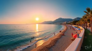 Plage des Sablettes Ouest à Menton : Détente et Loisirs