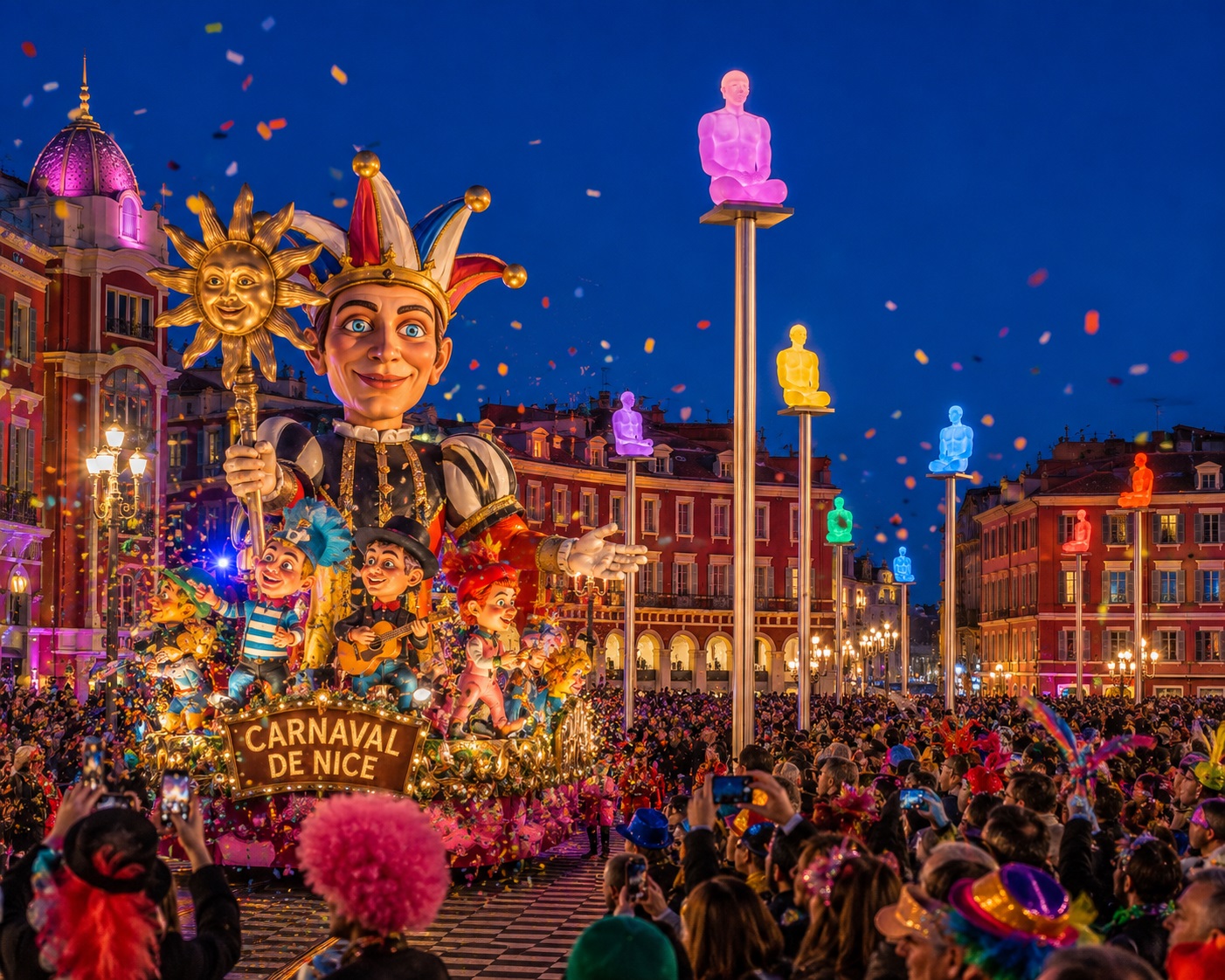 Le Carnaval de Nice sur la Place Masséna