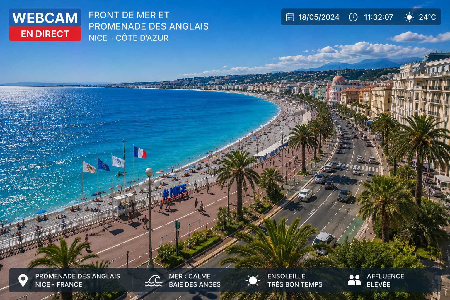 Front de mer et Promenade des Anglais à Nice