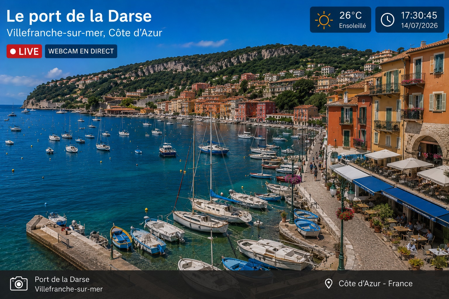 Le port de la Darse à Villefranche-sur-mer 