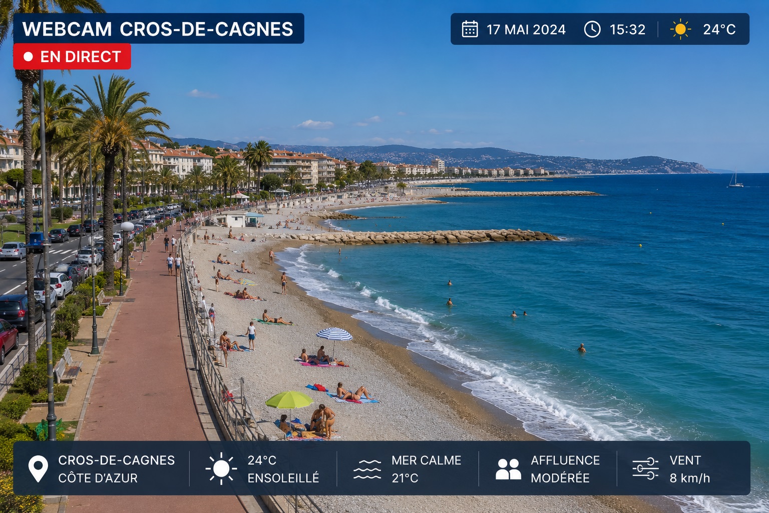 Webcam Cros-de-Cagnes 