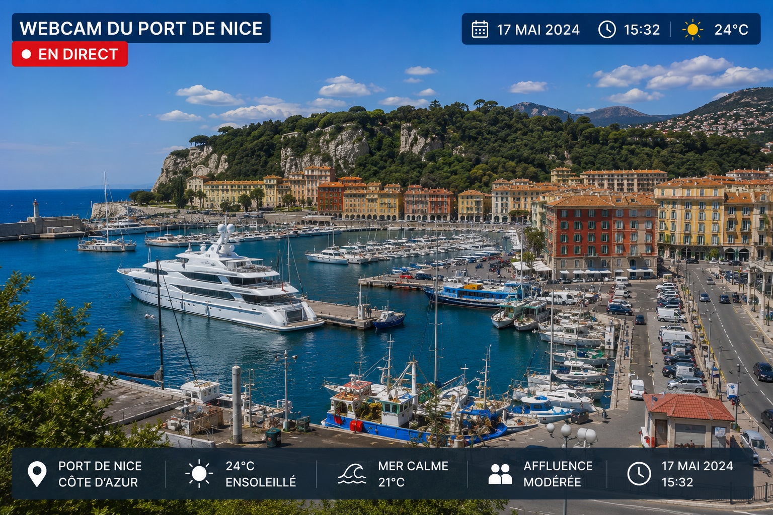 Webcam du port de Nice 