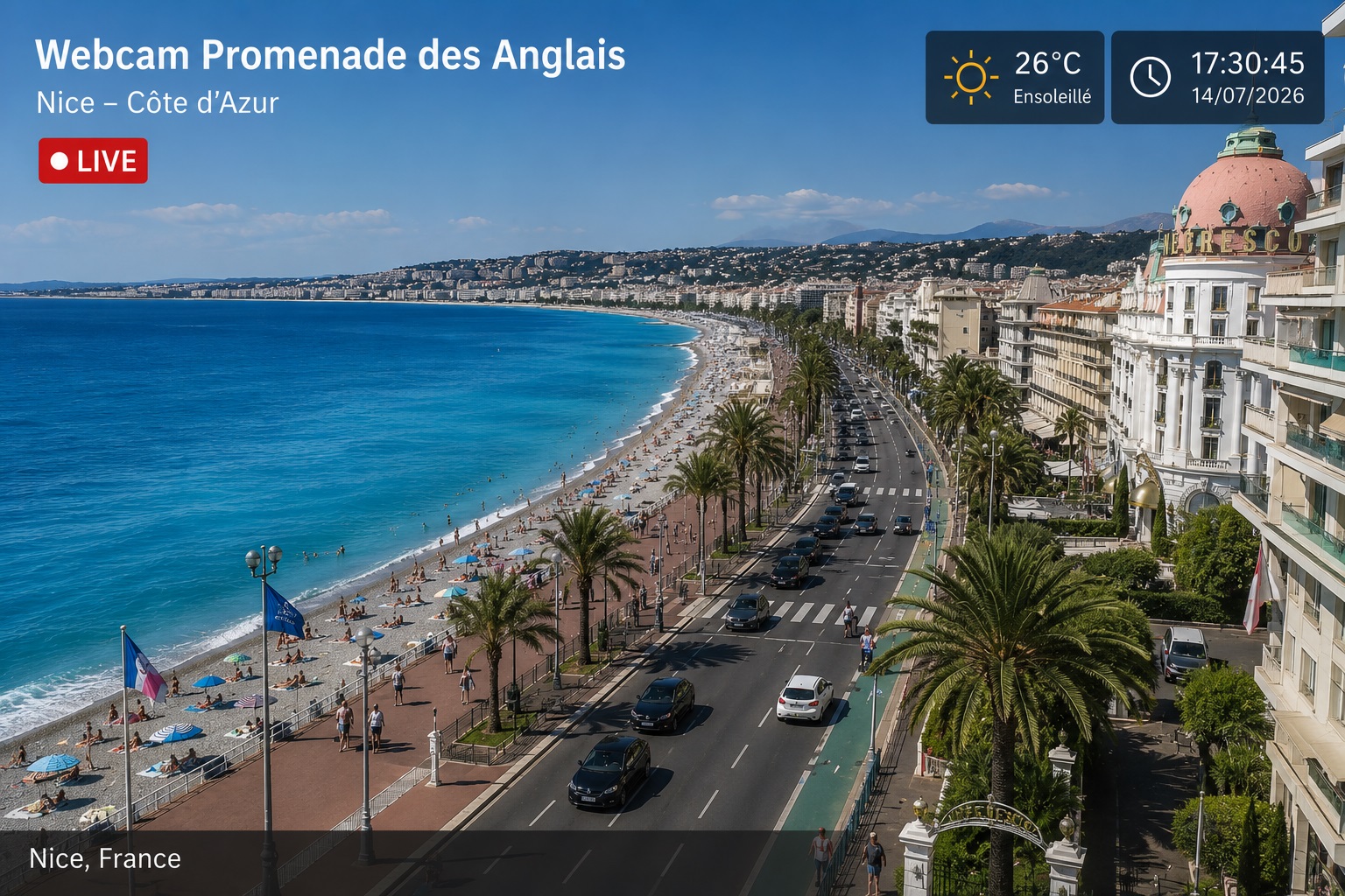 Webcam Promenade des Anglais 