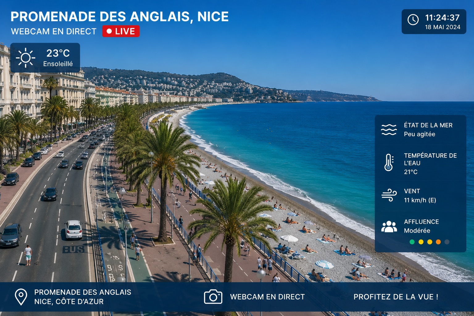 Webcam Promenade des Anglais 
