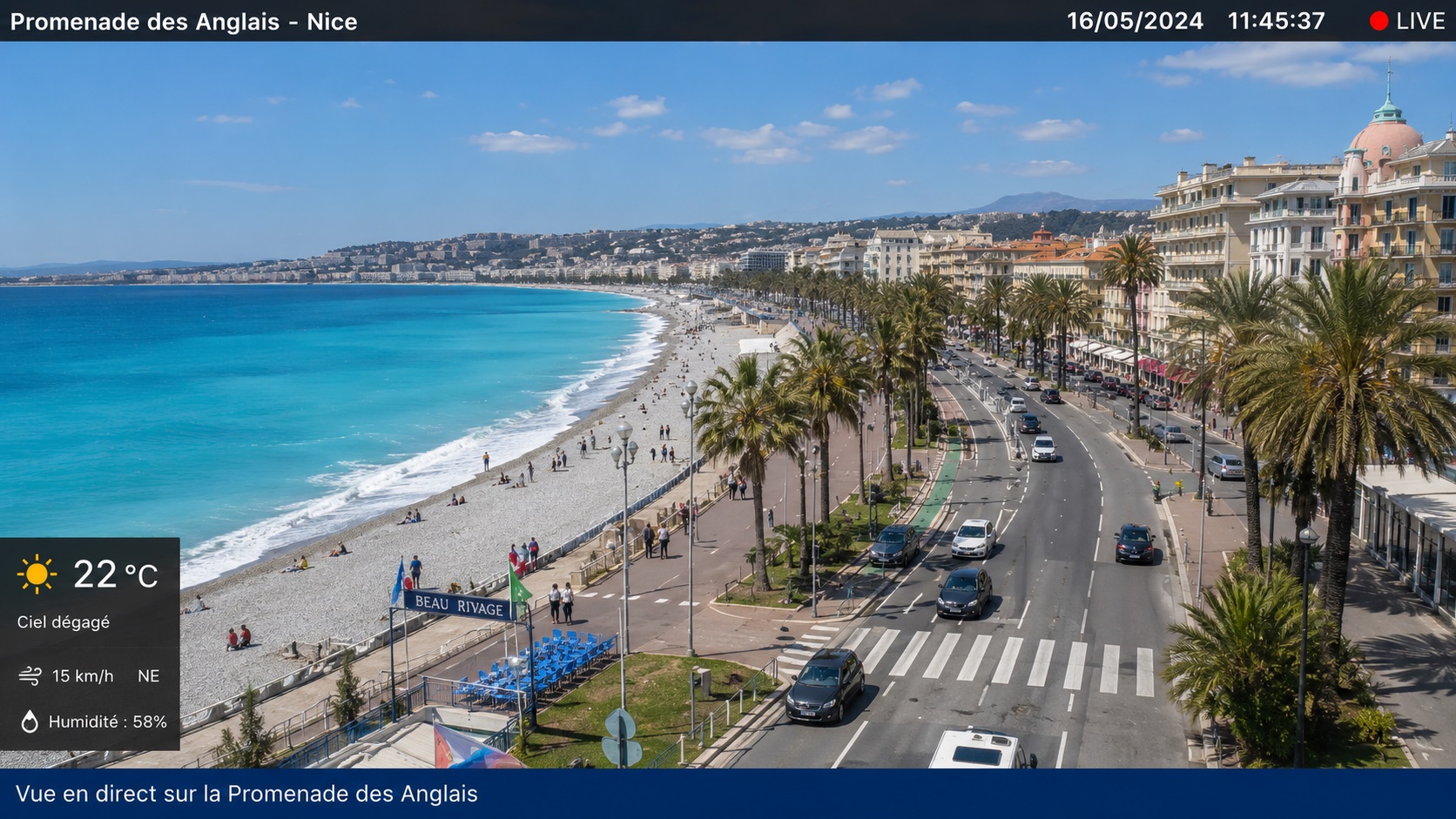 Webcam Promenade des Anglais 