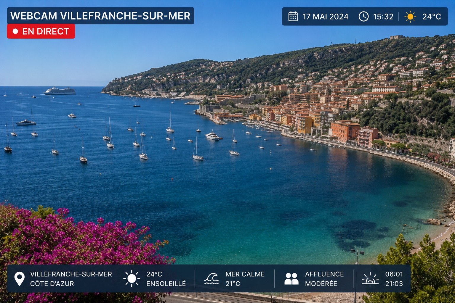 Webcam Villefranche-sur-mer 